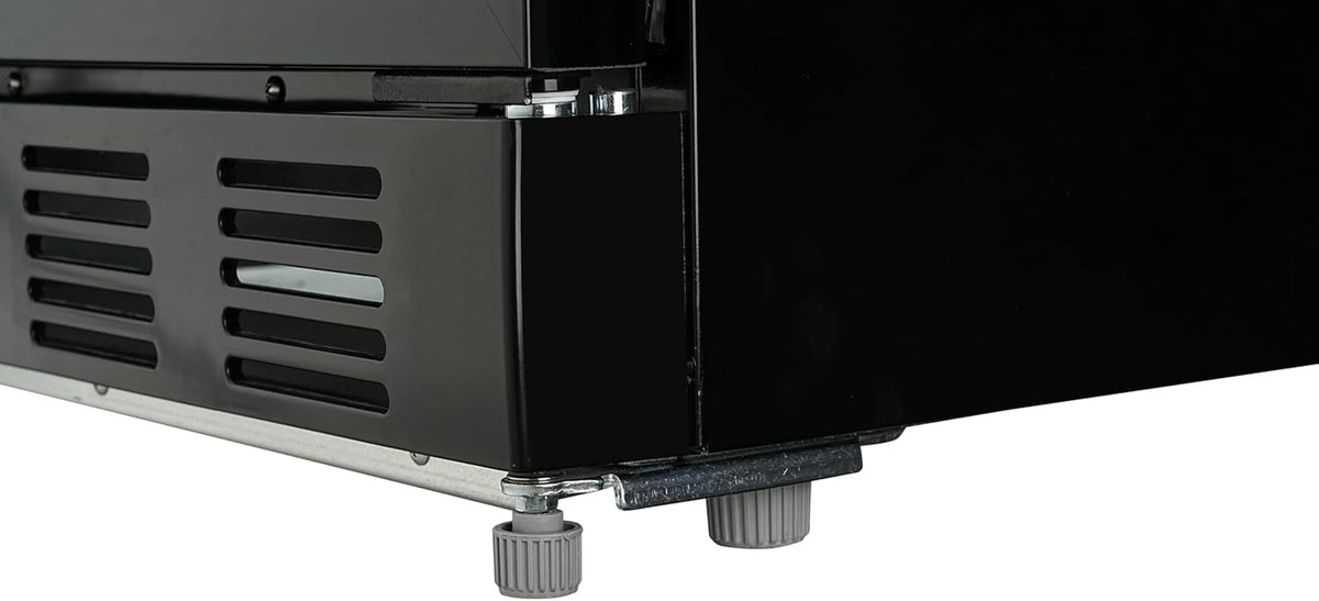 METRO Professional Refrigerador de bebidas GSC4280B, metal/vidrio, 280 L, refrigeración ventilada, 210 W, con cerradura, negro