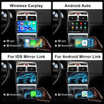 Autorradio Android 2GB 64GB para Peugeot 307 307CC 307SW 2002-2013 con Carplay inalámbrico y Android Auto, pantalla táctil Hodozzy de 9 pulgadas, navegación GPS, Bluetooth, WiFi, radio FM/RDS, SWC, EQ