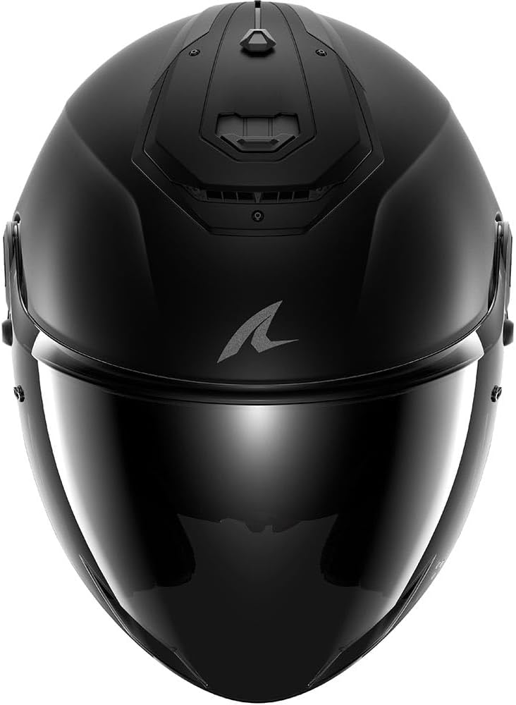 SHARK, Casco de moto tipo jet RS Jet Carbon Dark Shadow Mat Carbon DMA, M