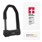 Candado en U Granit Super Extreme 2500/165HB230 para bicicleta y bicicleta eléctrica, nivel de seguridad 15, acero endurecido de 20 mm, incluye soporte