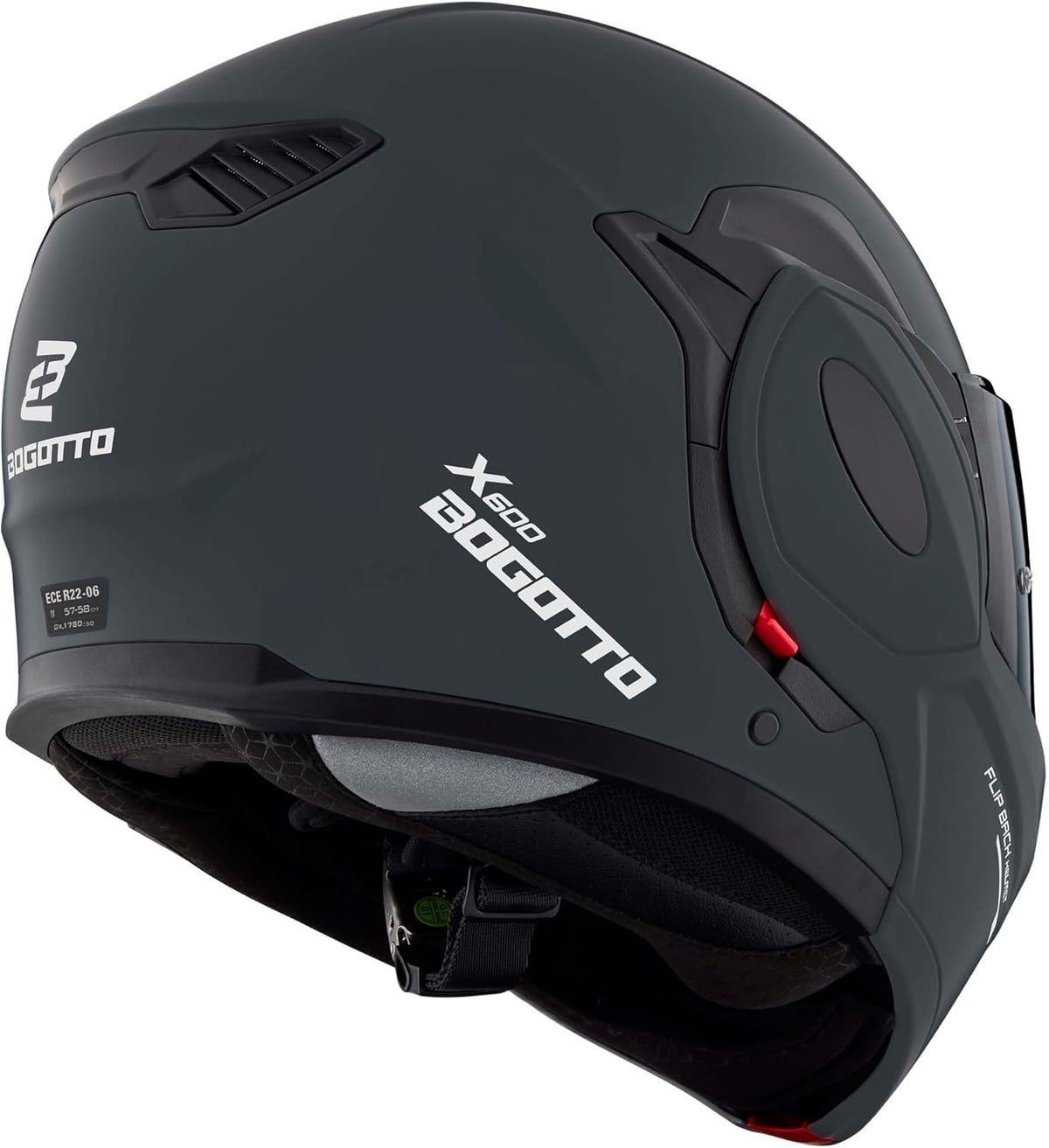 Casco Bogotto FS-X600, Negro Mate, L