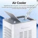 Enfriador evaporativo, climatizador portátil, 4 en 1 con 3 niveles, 6L/12L con mando a distancia, aire acondicionado portátil sin tubo de escape con refrigeración por agua, ventilador, humidificador y modo noche (12L blanco)