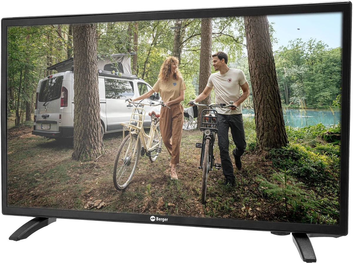 Televisor Berger Smart TV de 19 pulgadas, televisor clásico con triple sintonizador y 12 / 24 V