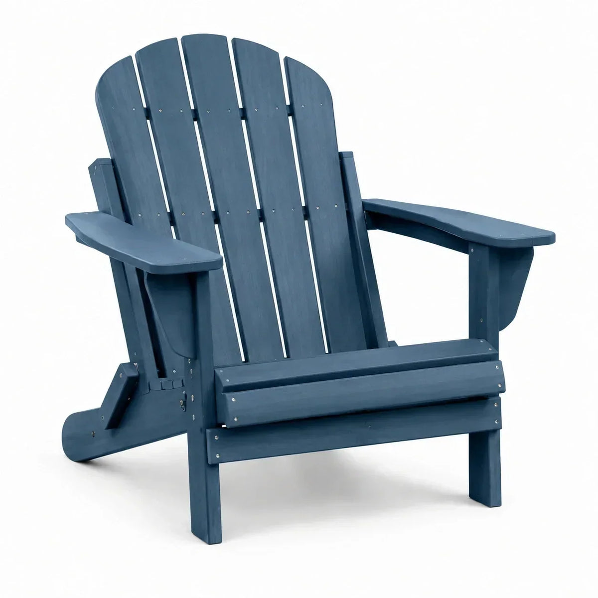 Silla de madera azul de pino 113cm x 90cm x 90cm