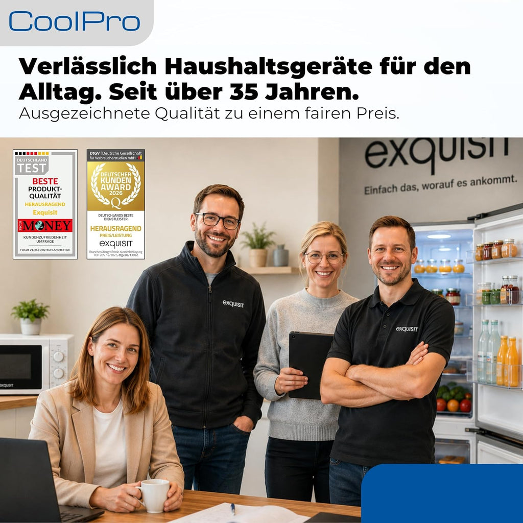 Exquisit Getränkekühlschrank 280 l mit Glastür - Gastro Kühlschrank