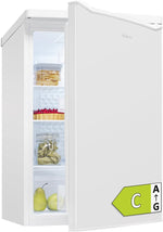 Refrigerador Bomann® sin congelador | Clase energética C | 85 cm | 5 años de garantía en el compresor | Refrigerador pequeño | 0-8 °C | silencioso 35 dB | 3 estantes | Refrigerador estándar 126 L | VS 7258 blanco