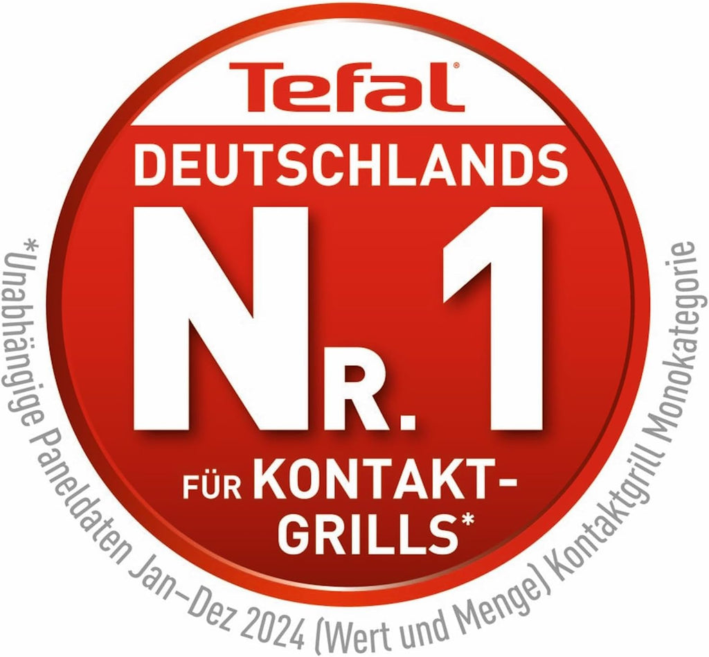 Tefal OptiGrill+ Parrilla de contacto, 6 programas, indicador de nivel de cocción, placas extraíbles, modo manual, resultados de asado óptimos gracias a la medición del grosor, parrilla eléctrica, acero inoxidable, GC712D12