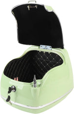 Juqrelith Top Case para Moto 38L, Impermeable, Compatible Universal, Negro - Baúl de Almacenamiento con Cierre de Llave, Protección Estanca para Casco y Guantes (Verde)