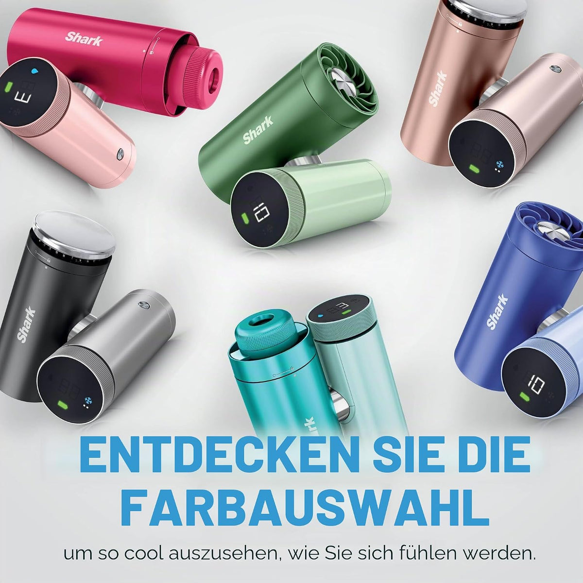 Ventilador de alta velocidad 3 en 1 Shark ChillPIll, niebla ultrafina y sistema InstaChill, incluye 3 accesorios de refrigeración, diseño sencillo, Matcha FA022UKGN