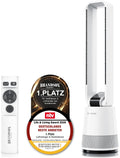 Brandson - Turmventilator DC ECO Line - DC Motor sehr leise - Sleep-Modus – mit Fernbedienung – 3 Modi – Oszillation – energieeffizient – für Schlafzimmer Büro Wohnzimmer Kinderzimmer