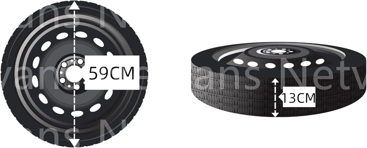 Kit de rueda de repuesto de 16" compatible con Toyota Yaris 5 tornillos (07/2020) con gato, llave, guantes y bolsa