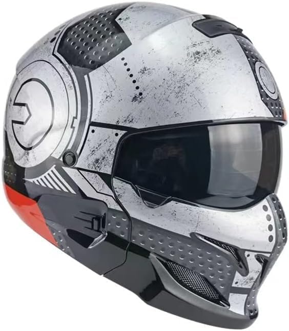Casco de moto integral Scorpion Caimcie, casco eléctrico universal para las cuatro estaciones, casco Indian Warrior, certificación DOT/ECE, M=57-58cm