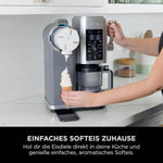 Heladera Ninja CREAMi Scoop & Swirl con 2 recipientes, 13 funciones, para helado, helado suave, gelato, sorbete, batidos y más, con función de mezcla, plata platino, NC701EU