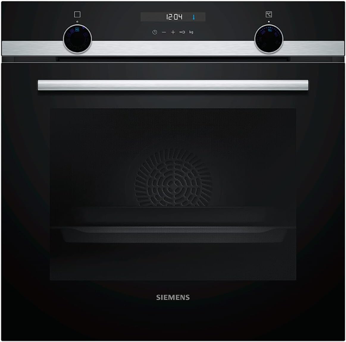 Horno eléctrico empotrable Siemens HB517ABS0 iQ500, acero inoxidable, cookControl10, precalentamiento rápido, aire caliente 3D plus, negro