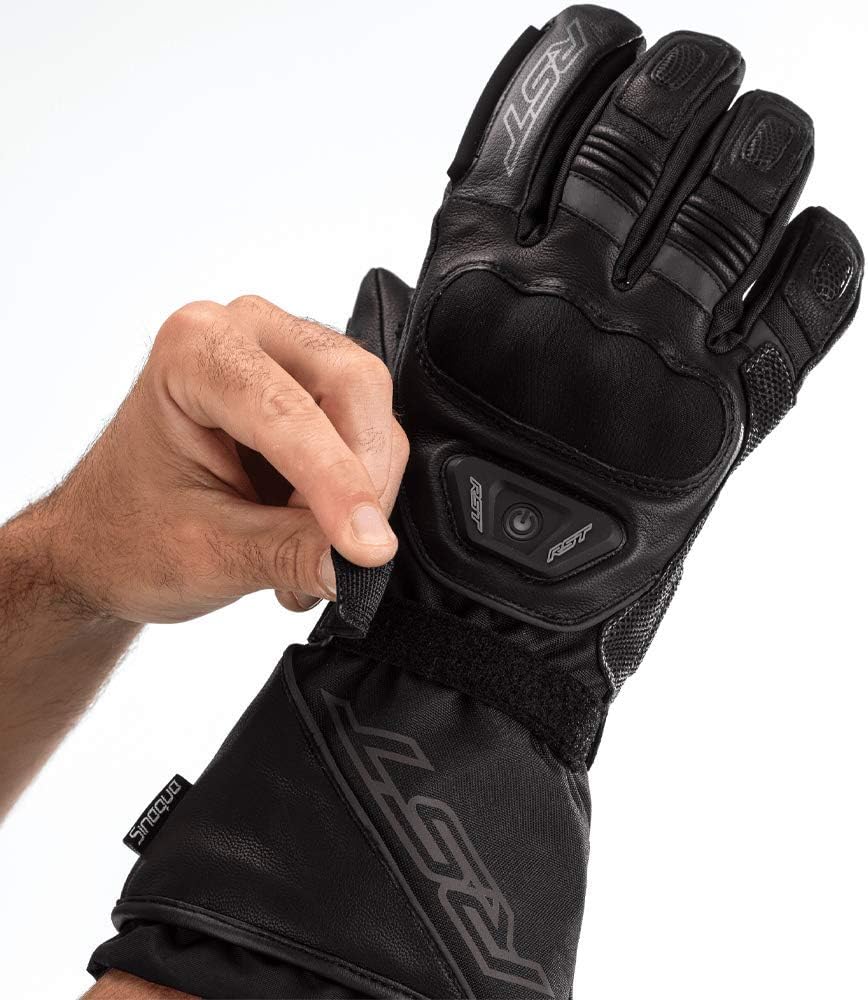 Guantes de moto calefactables RST Paragon 6 WP (Negro, S)