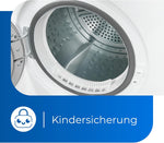 Exquisit Ablufttrockner 7 kg, Energieklasse G, kompakt, 8 Programme, Startzeitvorwahl, Kindersicherung, Flusenfilter, TAE 70-3 weiß