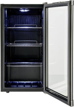 Mininevera profesional METRO GPC1088, 88 L, 1,052 kWh/24h, 3 estantes de rejilla de acero inoxidable, negro