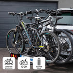 Portabicicletas de enganche FISCHER ProlineEvo 3 I Portabicicletas para bola de remolque I Portabicicletas para coche I Portabicicletas para bicicletas eléctricas