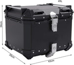 Maleta superior de aluminio Bagtecs Moto XB45 negro 45 litros