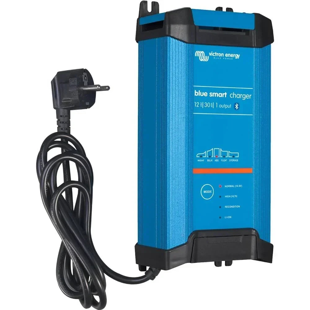 Cargador de batería 12V 30A Bluetooth IP22 con protección, cargador de 6 etapas con desulfatador y 1 salida