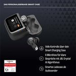 JBL Tour Pro 3, auriculares True Wireless Bluetooth con estuche de carga inteligente, 40 h de duración de batería, True Adaptive Noise Cancelling 2.0 y sonido JBL Spatial 360 con seguimiento de cabeza, negro