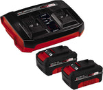 Multifuncional a batería Einhell GE-LM 36/4in1 Li Power X-Change (iones de litio, 2x 18 V, motor sin escobillas, cabezal cortasetos inclinable en 7 posiciones, incluye 2 baterías de 4 Ah y cargador doble)