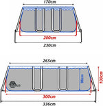 Piscina de estructura de acero GEAR - div. modelos/tamaños - redonda, rectangular o cuadrada, 70-122 cm de altura, piscina de marco de acero, piscina de jardín, piscina elevada, piscina 300x200 300x300 400x200 Ø 366cm Ø 457cm