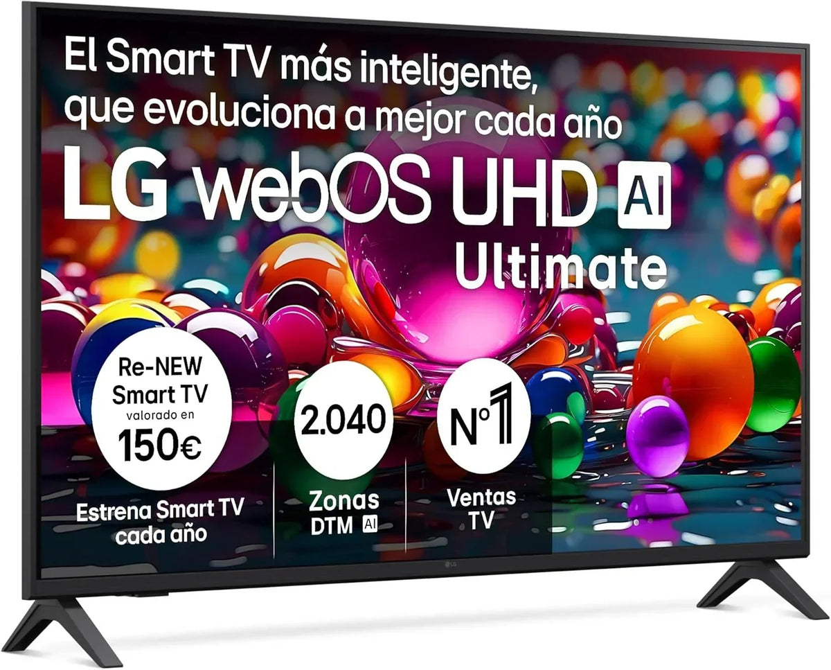 LG 43UA73006LA - TV 43", UHD 4K, WebOS 25, IA Ultimate, HDR10 Pro, Super Escalado, Dolby Digital Plus, Google Assistant, Negro