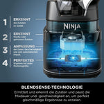 Ninja 2-en-1 Detect Power Mixer Pro & Single Serve, Licuadora de 1200W con jarra y vaso individual, para preparar batidos, picar verduras y bebidas heladas, Cobre/Negro, TB301EUCP