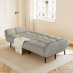 HIPIHOM Sofá con función cama, sofá plegable de 3 plazas, sofá cama de 155x85 cm, cómodo, adecuado para salón, oficina, sala de estar, habitación, dormitorio
