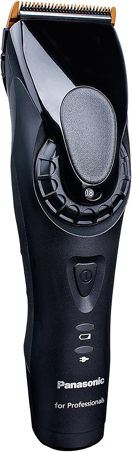 Cortapelos ER-DGP82 serie profesional con cuchilla de titanio y carbono, funcionamiento con batería y red, 5 longitudes de corte y 3 peines accesorios