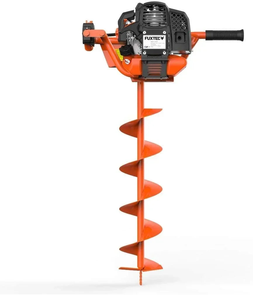 Ahoyadora de gasolina FX-EB152 52cc 3 CV con brocas de 100, 150 y 200 mm, ahoyadora para postes