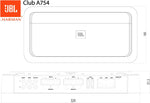 Amplificador de 4 canales JBL Club A754 (4 x 75 W)