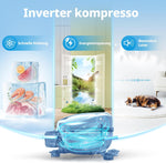 COMFEE RCU40WH3EU(E) 31L Mini Gefrierschrank (-24℃) mit Inverter-Kompressor, D-Energieeffizienz, 4-Sterne-Gefrierleistung, Leise 39 dB, Kompakter Tisch Gefrierschrank für Büro, Küche, Studentenhaus