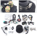 DAOHHFO Motor ATV 125 cc 4 tiempos - Arranque eléctrico - 3 + 1 marcha atrás - Monocilíndrico - Motor refrigerado por aire - Con filtro de aire para ATV Go Kart Dirt Bike
