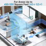 Aire acondicionado portátil GarveeLife 12000 BTU 5 en 1 – Enfriamiento, deshumidificador 45 l/día, ventilador de 3 velocidades, modo nocturno – Ultra silencioso, pantalla digital, temporizador de 24 horas, control remoto