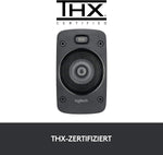 Logitech Z906 5.1 Sound System, Lautsprecher mit 1000 Watt Surround Sound, THX, Mehrere Audio-Eingänge, Fernbedienung, EU Stecker, PC/PS4/Xbox/Stereo-Anlage/TV/Smartphone/Tablet - Schwarz