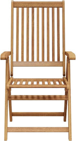 vidaXL 6X Sillas de jardín plegables de madera maciza de acacia, sillas de comedor para terraza, balcón y muebles de exterior