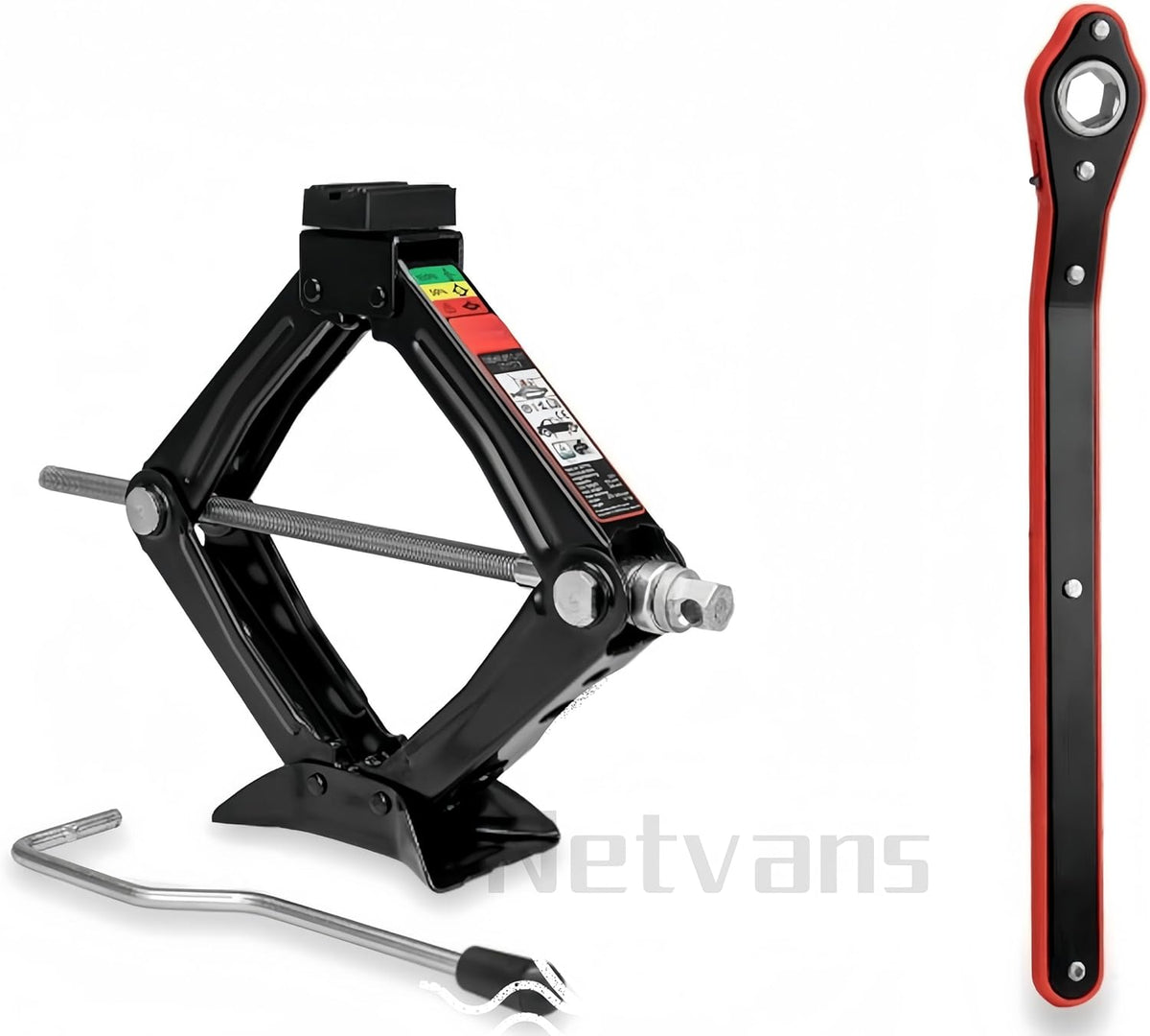 Kit de rueda de repuesto de 16" compatible con Toyota Yaris 5 tornillos (07/2020) con gato, llave, guantes y bolsa