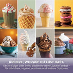 Heladera Ninja CREAMi Scoop & Swirl con 2 recipientes, 13 funciones, para helados, helado suave, gelato, sorbetes, batidos y más, con función Mix-In, Stone Gold NC701EUSTGD