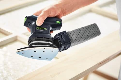 Lijadora delta Festool DTS 400 REQ-Plus en Systainer, 250 W | Lijadora triangular con zapata StickFix 100x150 mm, PROTECTOR y bolsa de recogida de polvo Longlife