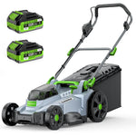 ETOOLAB Akku Rasenmäher 40V 2x20V 43cm 500m² brushless mulch kit 50L Fangkorb 6 Schnitthöhen 2x4,0Ah mit Ladegerät