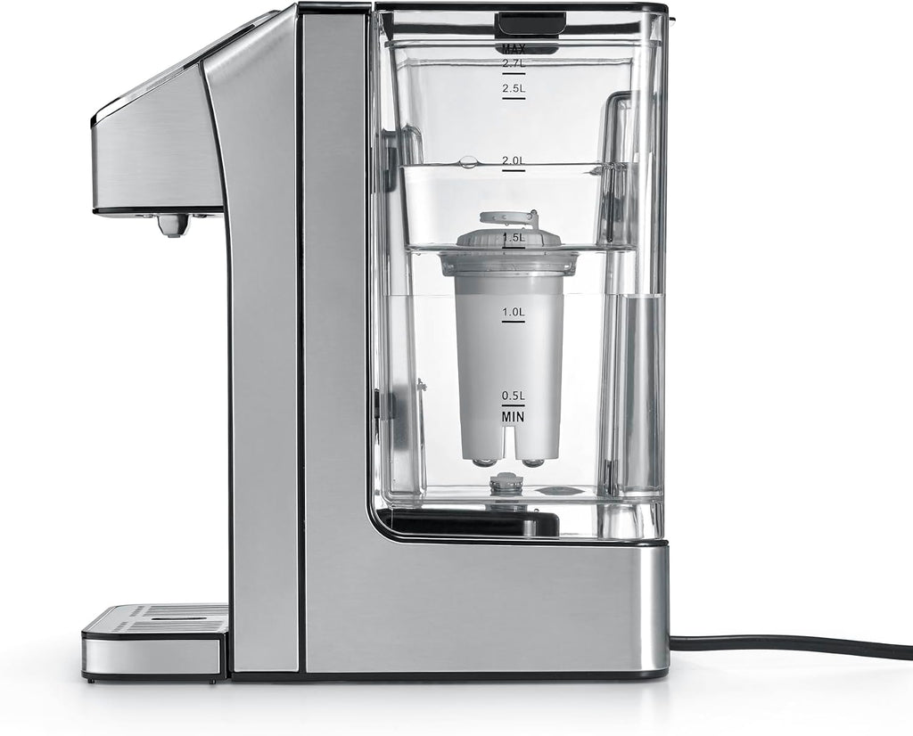CASO HW 770 Advanced - Heißwasserspender, heißes Wasser in Sekunden, 13 Temperaturstufen (40-100°C), Memory-Funktion, spart bis zu 50% Energie gegenüber Wasserkochern, inkl. Wasserfilter