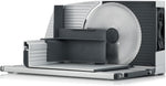 GRAEF. MYtiny MT1000 - Klappbarer Allesschneider, Made in Germany, Vollmetall, Wellenschliffmesser 170 mm, Schnittstärke 0-15 mm, Energiesparmotor 170 W, Brotschneidemaschine klappbar, Kompakt, Silber