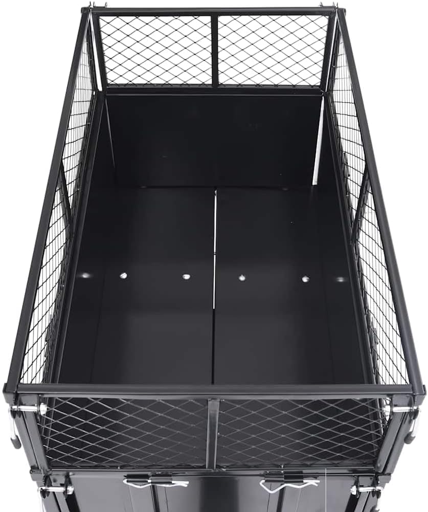 Remolque basculante genérico para cortacésped, capacidad de carga de 150 kg, jardinería, accesorios de jardinería, 92449