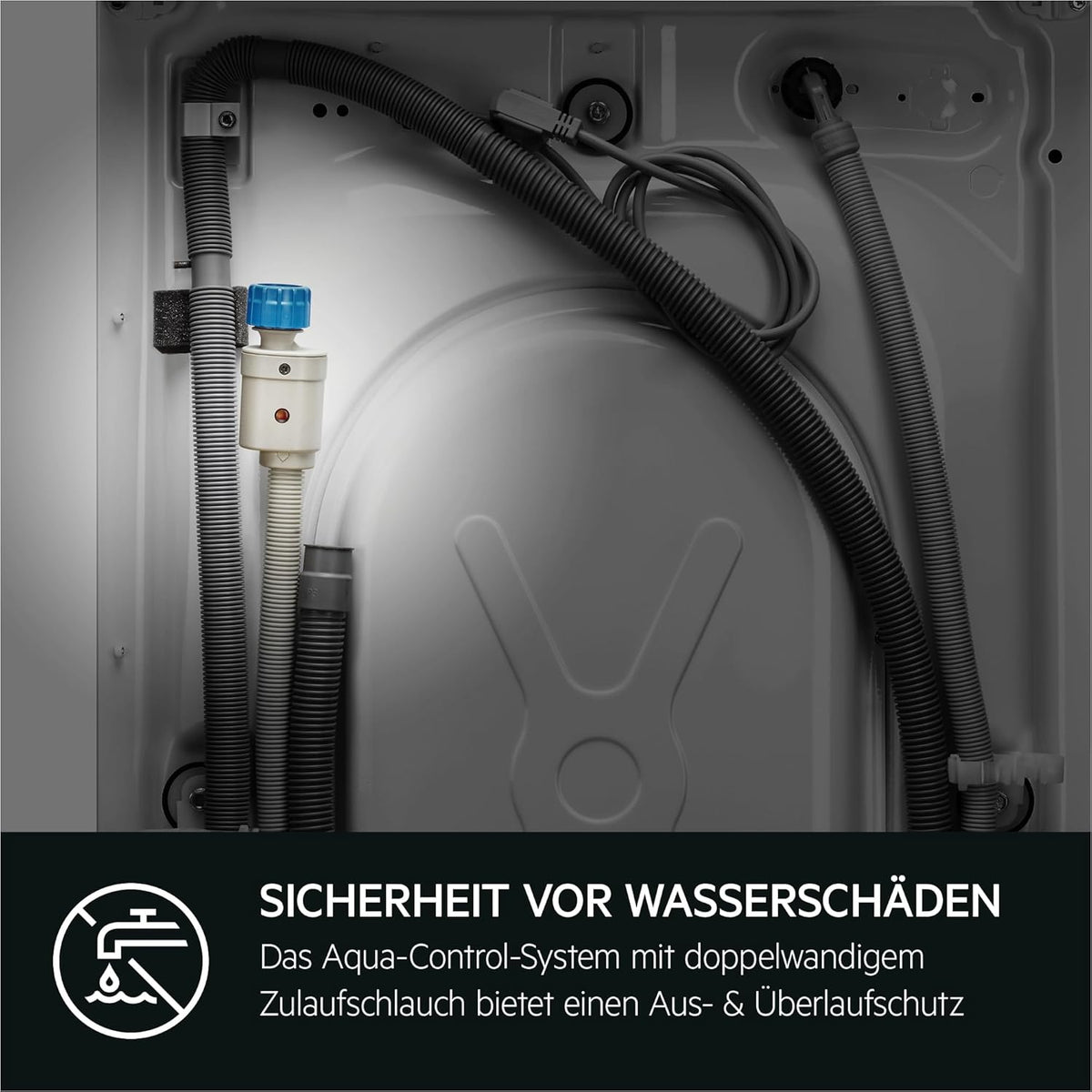 Lavadora de carga superior AEG, Serie 6000 con ProSense, 6,0 kg, silenciosa, ajuste automático de carga, función de pausa y carga, sistema AquaStop, 1200 rpm, LTR6A61260