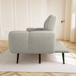 HIPIHOM Sofá con función cama, sofá plegable de 3 plazas, sofá cama de 155x85 cm, cómodo, adecuado para salón, oficina, sala de estar, habitación, dormitorio