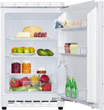 Frigorífico integrable bajo encimera Amica, capacidad total, integrable (panelable) para nicho de 81,5 cm, control electrónico, compresor Inverter, iluminación LED, alarma de puerta abierta