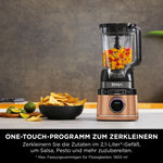 Ninja 2-en-1 Detect Power Mixer Pro & Single Serve, Licuadora de 1200W con jarra y vaso individual, para preparar batidos, picar verduras y bebidas heladas, Cobre/Negro, TB301EUCP