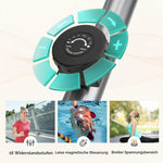 Crosstrainer magnético Dripex Leiser para el hogar con 16 niveles de resistencia, volante de inercia de 6 kg y medición de pulso LCD